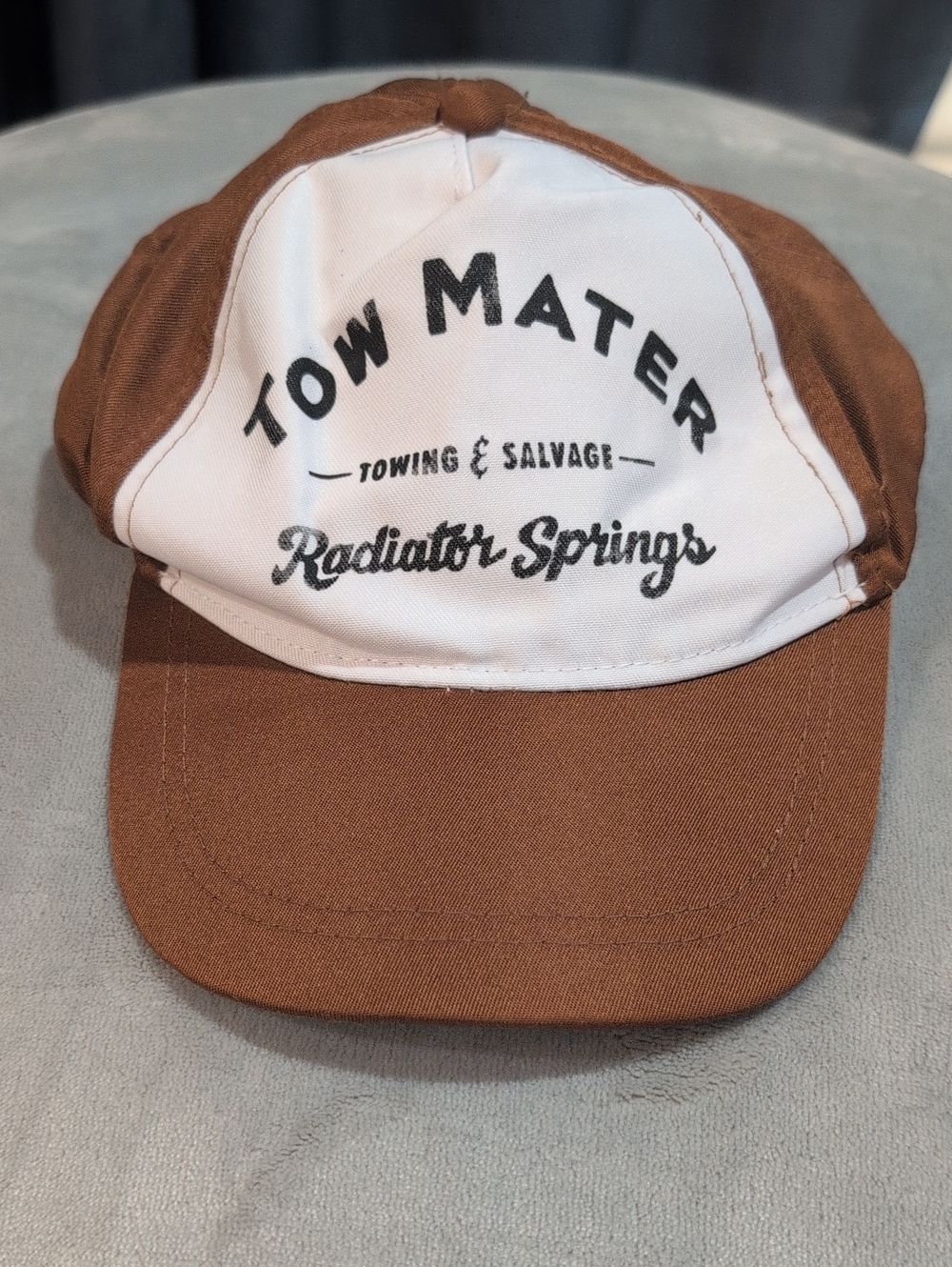 Disney Brown & White Tow Mater Radiator Springs Kids Hat